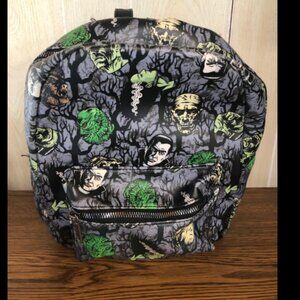 Universal Studios Monsters Mini Backpack Frankenstein, Dracula, Wolfman, Horror